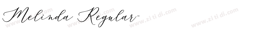 Melinda Regular字体转换